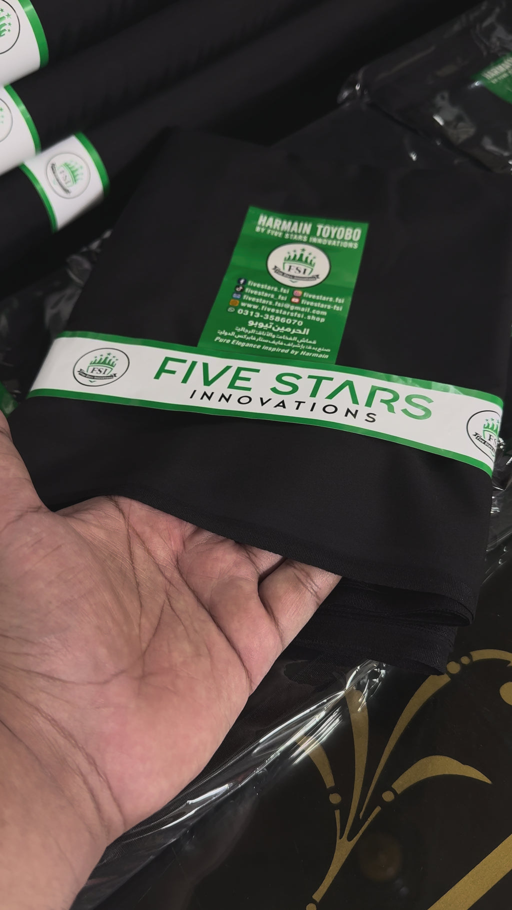 Black Diamond - Harmain Toyobo Spun Filament Fabric Premium Unstitched