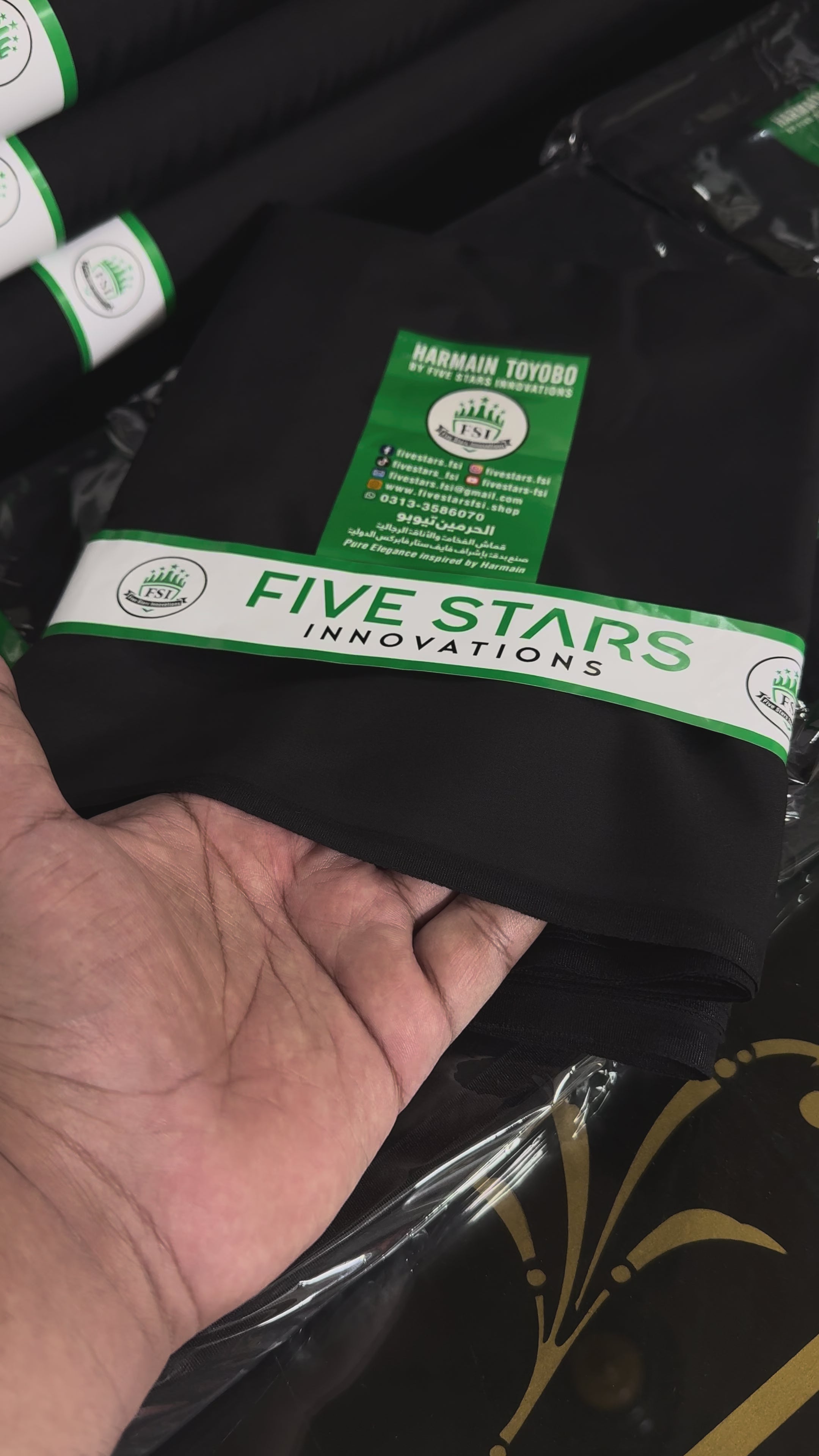 Black Diamond - Harmain Toyobo Spun Filament Fabric Premium Unstitched